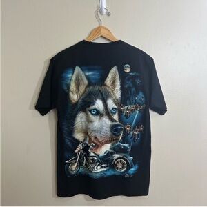 Caballo biker dog t-shirt